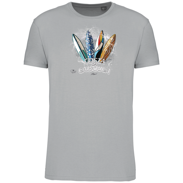 T-Shirt Algodão Biológico Surfboards Costa da Caparica