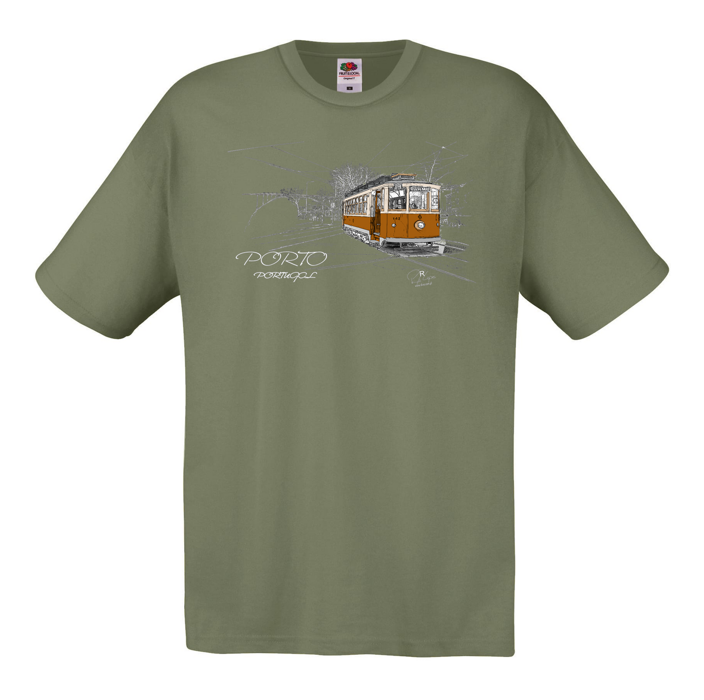 T-shirt Fruit of the Loom, Original 145g, Carmo