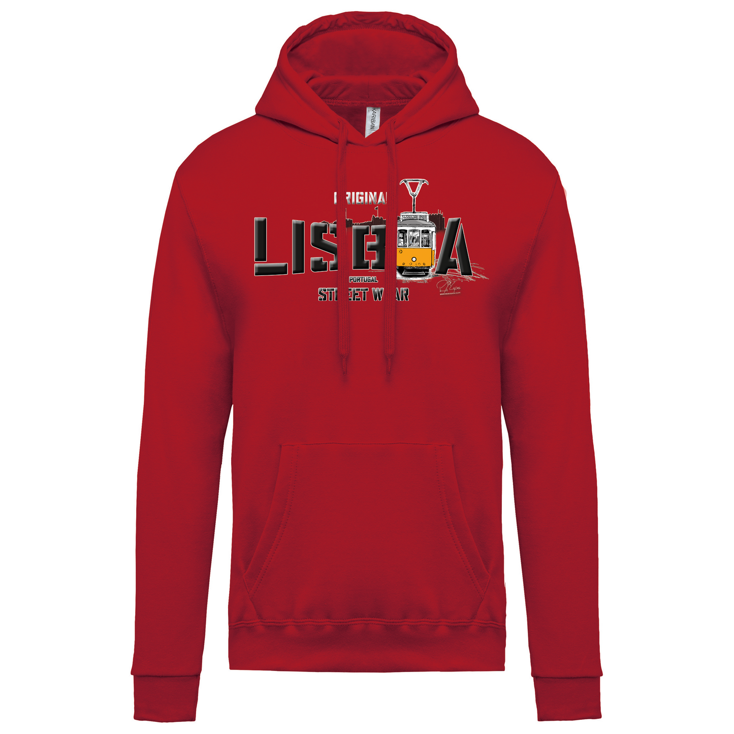 Sweatshirt Kariban com Capuz Original Lisboa
