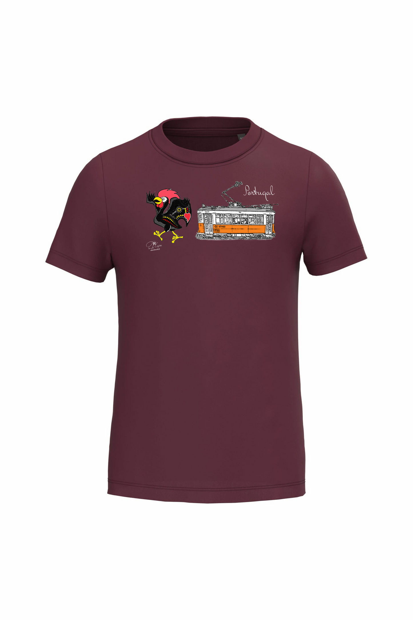 T-shirt de Criança Kariban Galo + E Portugal