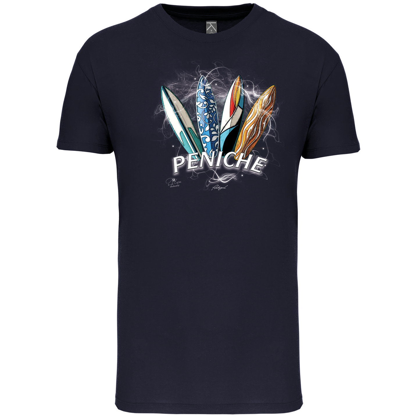 T-Shirt Algodão Biológico Surfboards Peniche