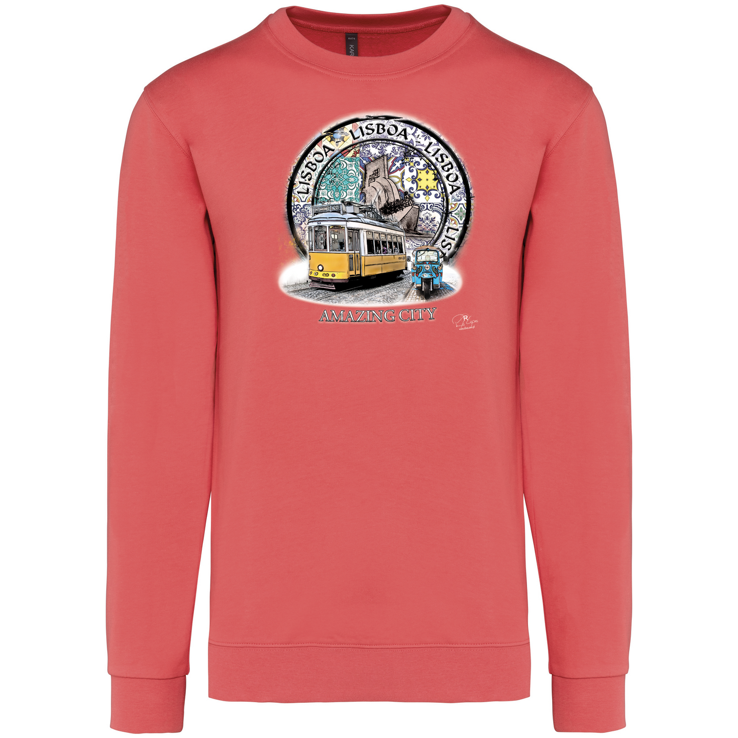 Sweatshirt Kariban sem Capuz Amazing City Lisboa
