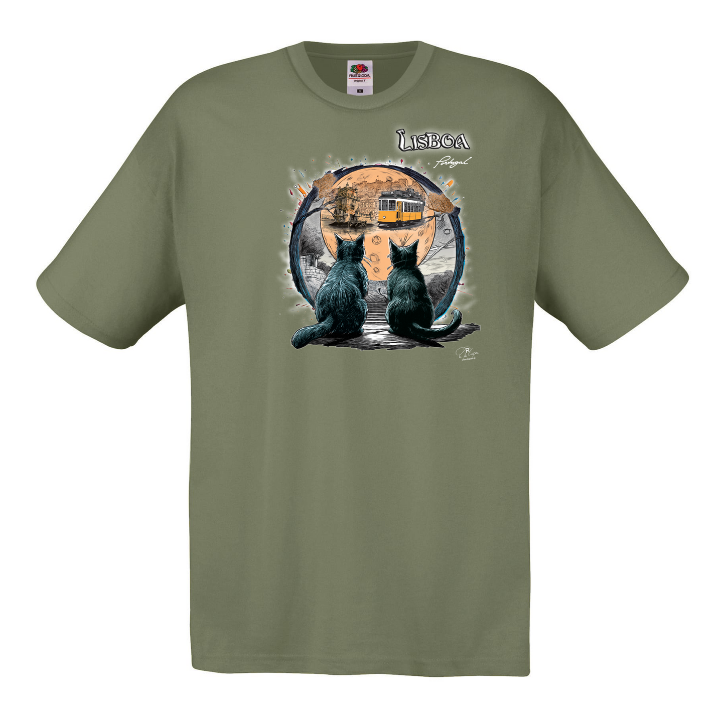 T-shirt Fruit of the Loom, Original 145g, Luar Lisboa