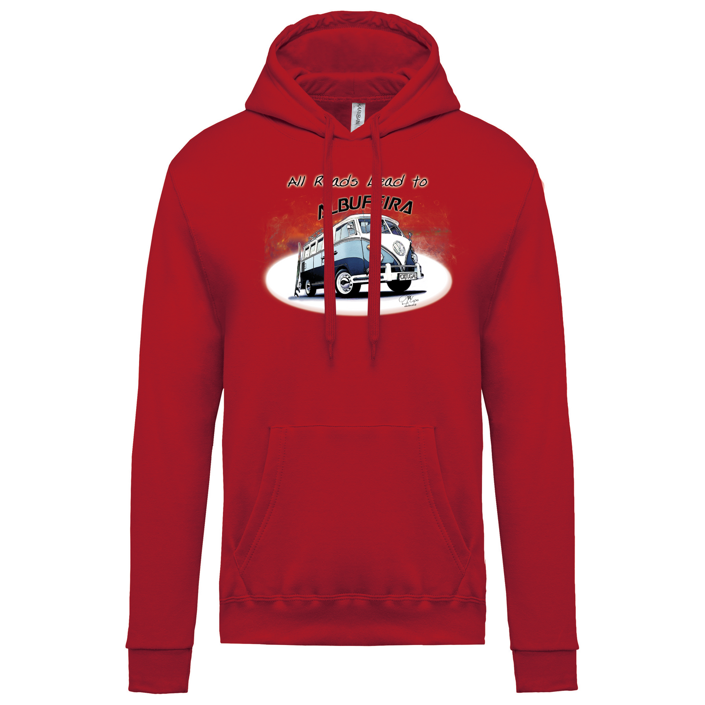 Sweatshirt Kariban com Capuz All Roads Lead to Albufeira