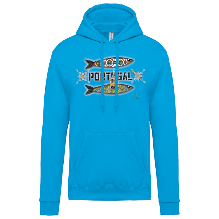 Sweatshirt Kariban com Capuz Duas Sardinhas Coimbra