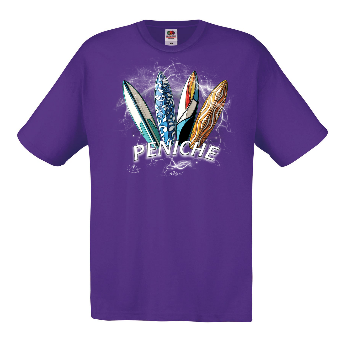 T-shirt Fruit of the Loom, Original 145g, Surfboards Peniche