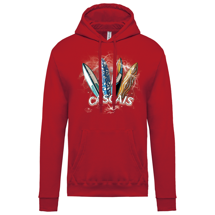 Sweatshirt Kariban com Capuz Surfboards Cascais
