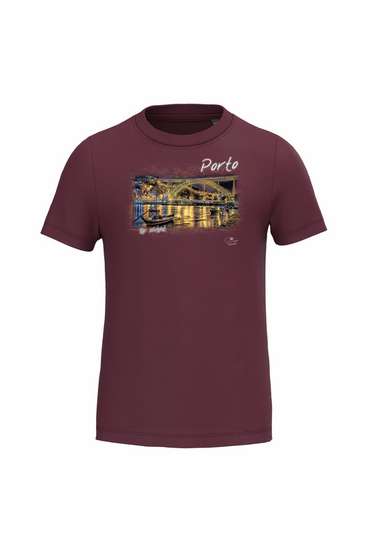 T-shirt de Criança Kariban Porto By Night
