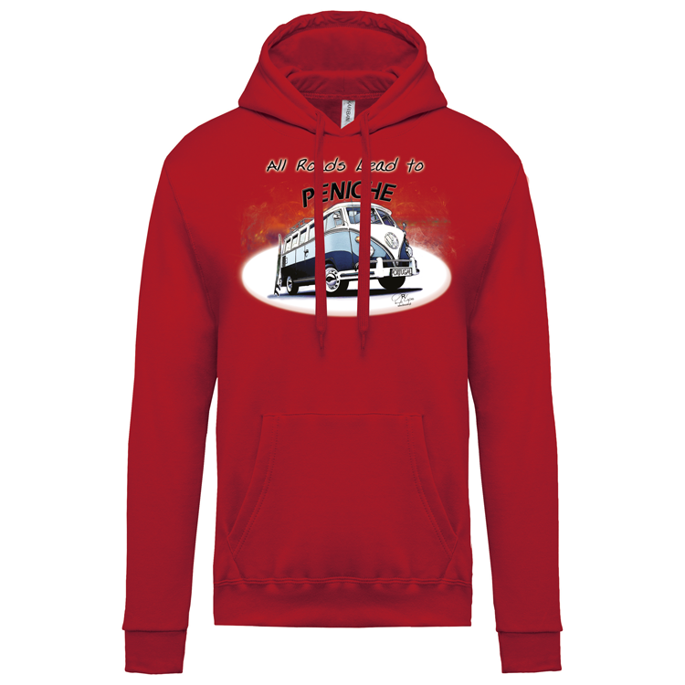 Sweatshirt Kariban com Capuz All Roads Lead to Peniche
