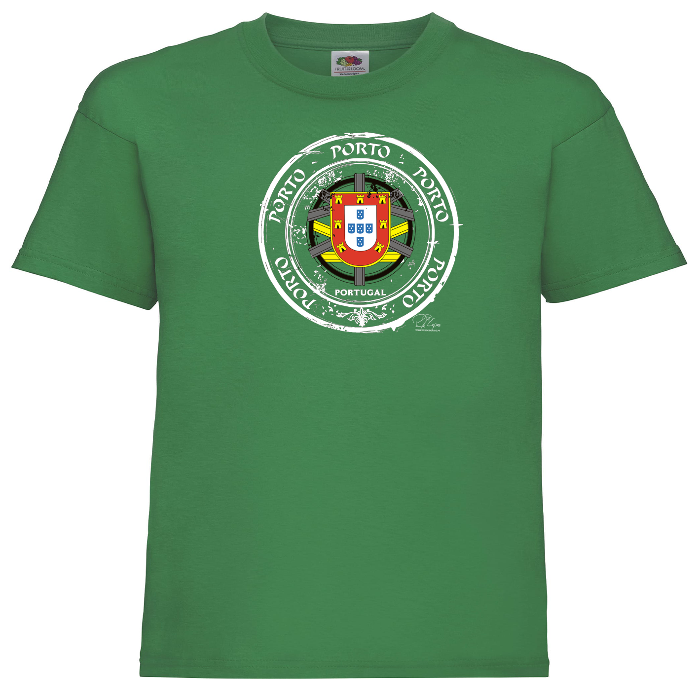 T-shirt Fruit of the Loom Kids Selo Escudo Porto