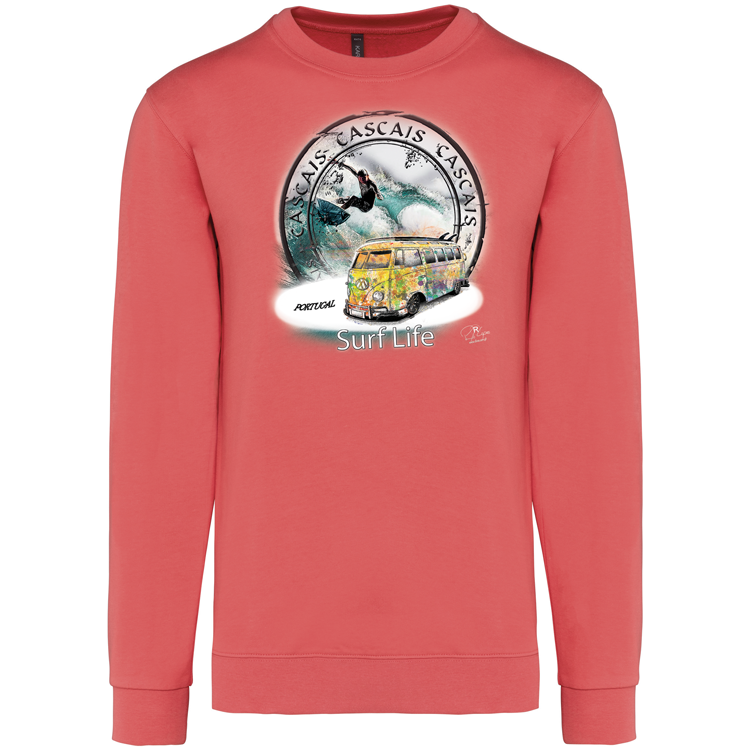 Sweatshirt Kariban sem Capuz Surf Life Cascais