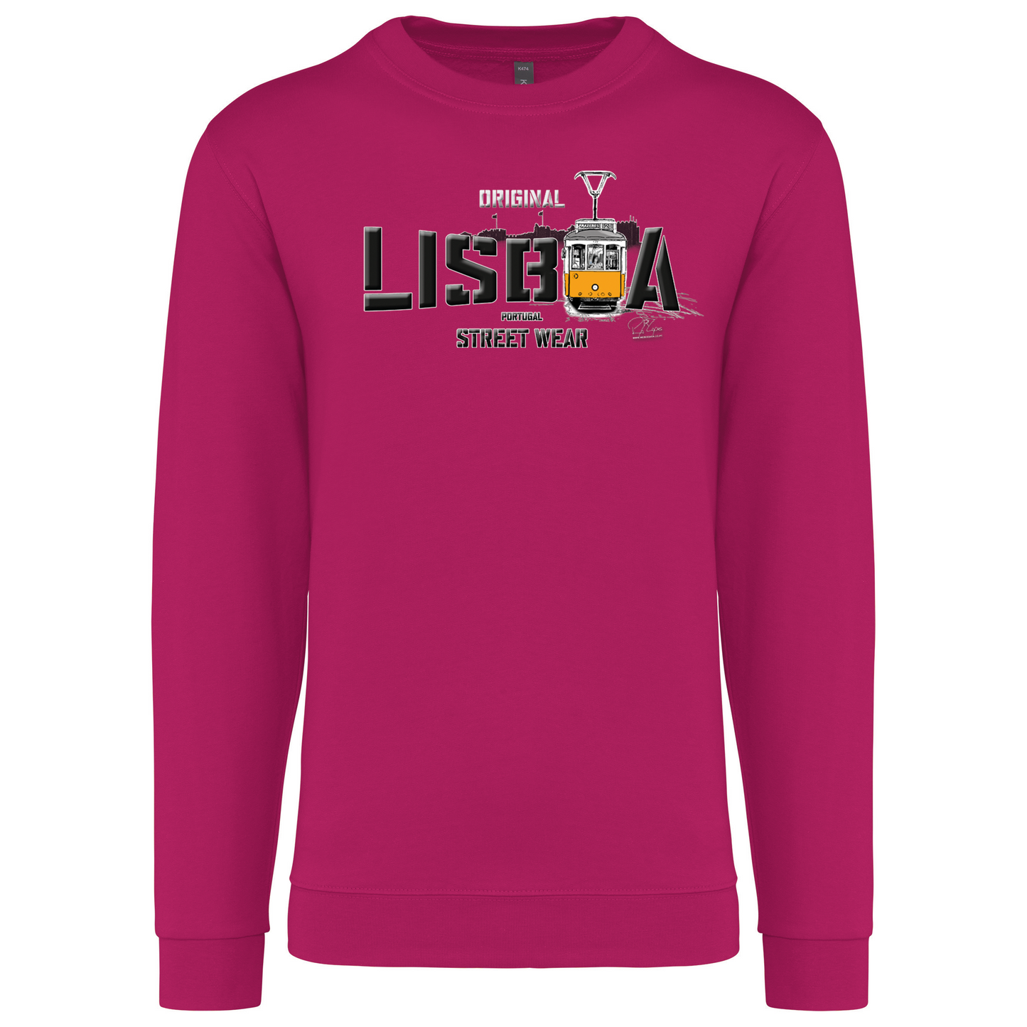 Sweatshirt Kariban sem Capuz Original Lisboa