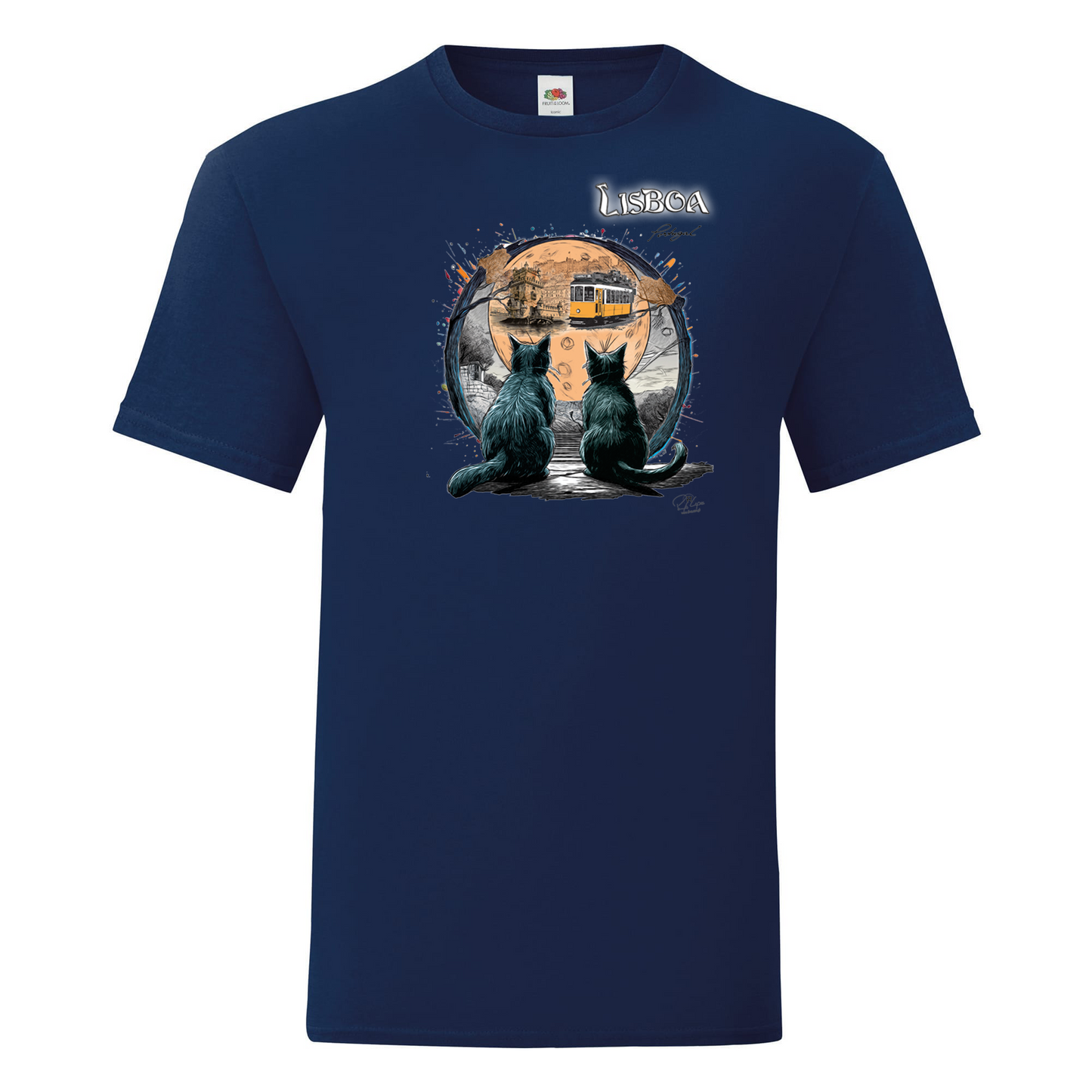 T-shirt Fruit of the Loom, Iconic, 150g, Luar Lisboa