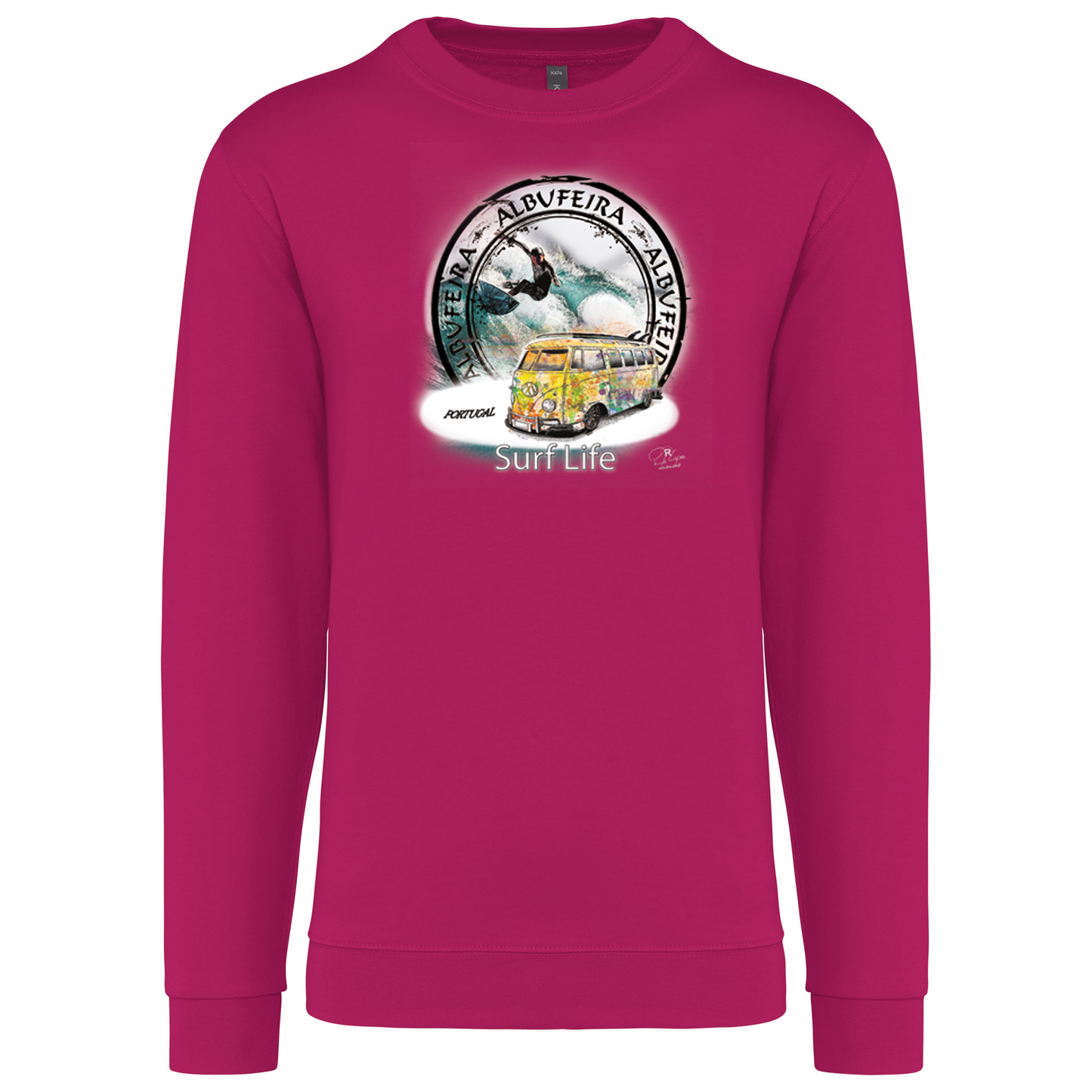 Sweatshirt Kariban sem Capuz Surf Life Albufeira