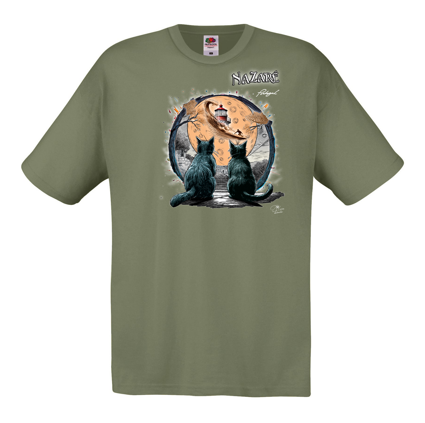 T-shirt Fruit of the Loom, Original 145g, Luar Nazaré