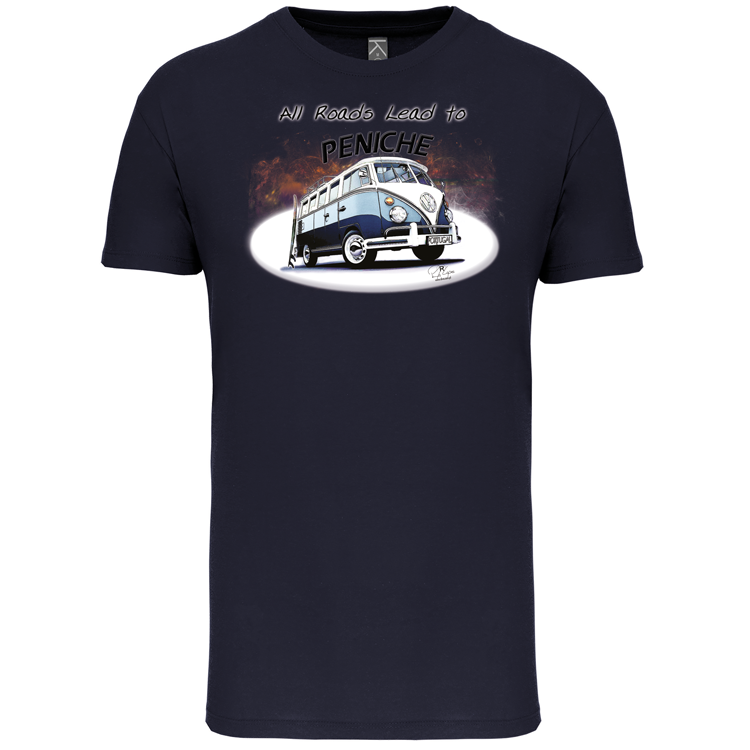 T-Shirt Algodão Biológico All Roads Lead to Peniche
