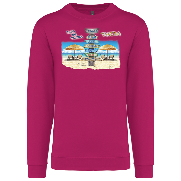 Sweatshirt Kariban sem Capuz Pegadas Tavira