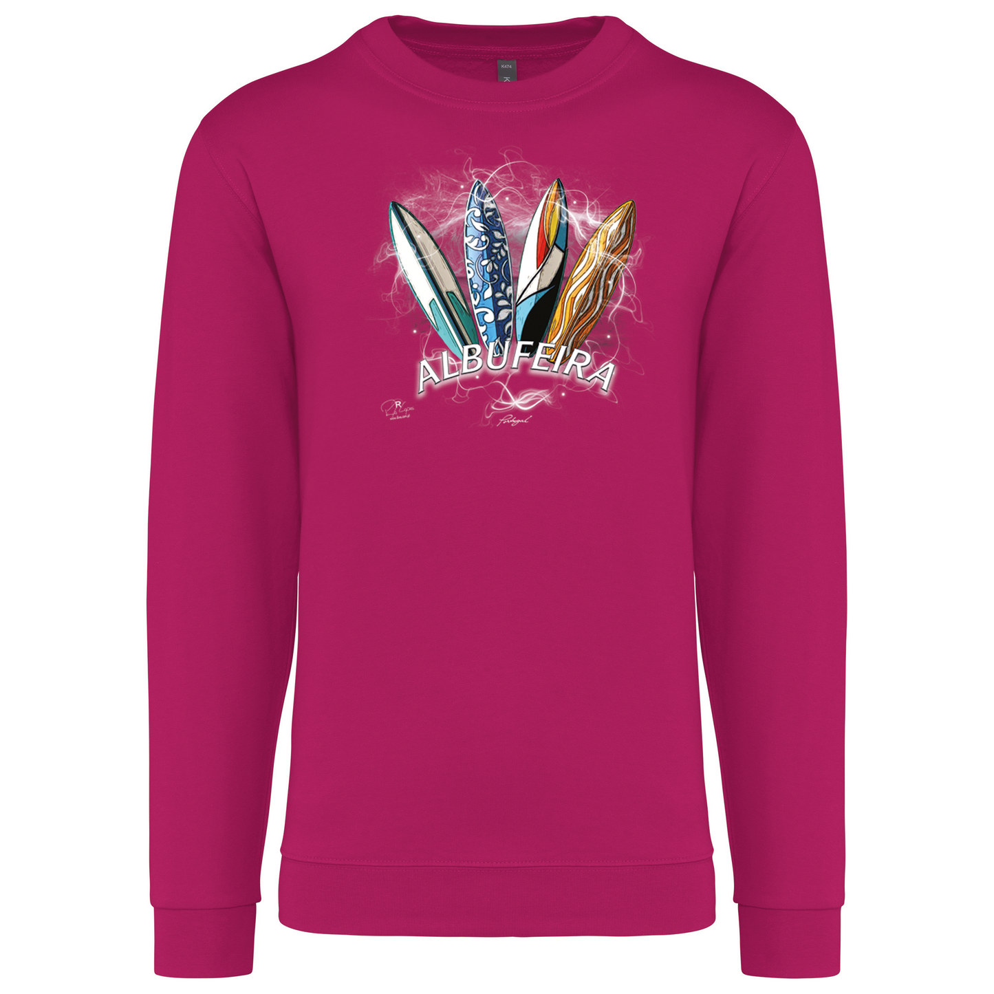 Sweatshirt Kariban sem Capuz Surfboards Albufeira