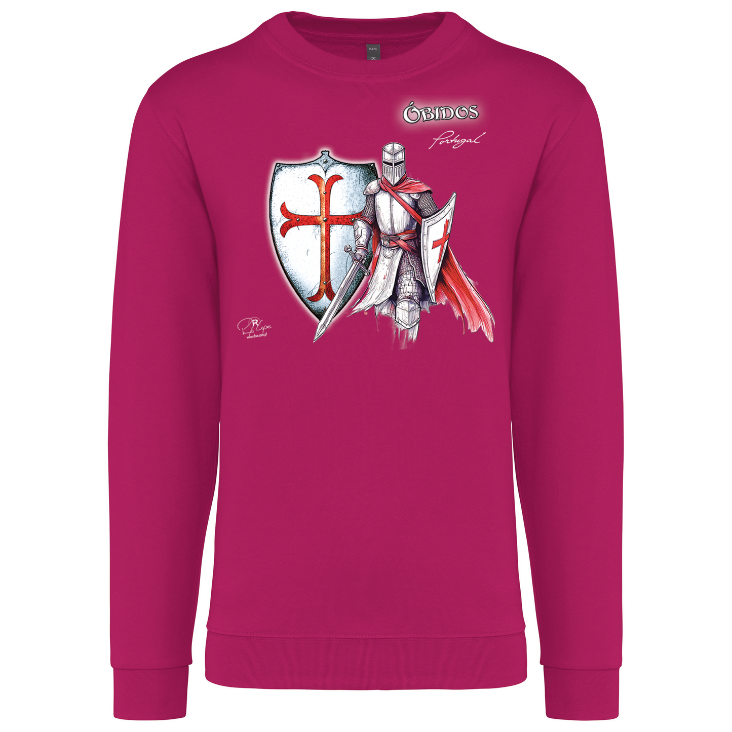 Sweatshirt Kariban sem Capuz Templário Óbidos