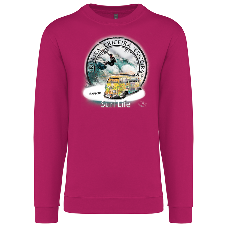 Sweatshirt Kariban sem Capuz Surf Life Ericeira