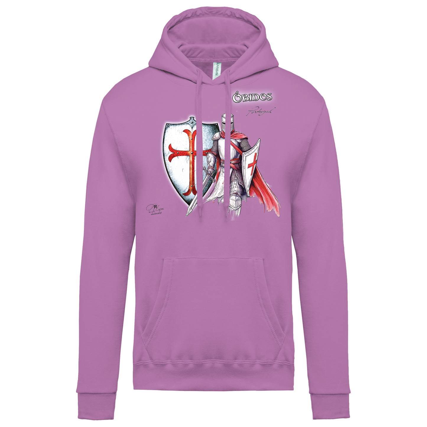 Sweatshirt Kariban com Capuz Templário Óbidos
