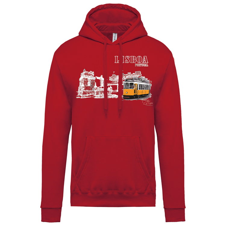 Sweatshirt Kariban com Capuz Monumentos Lx
