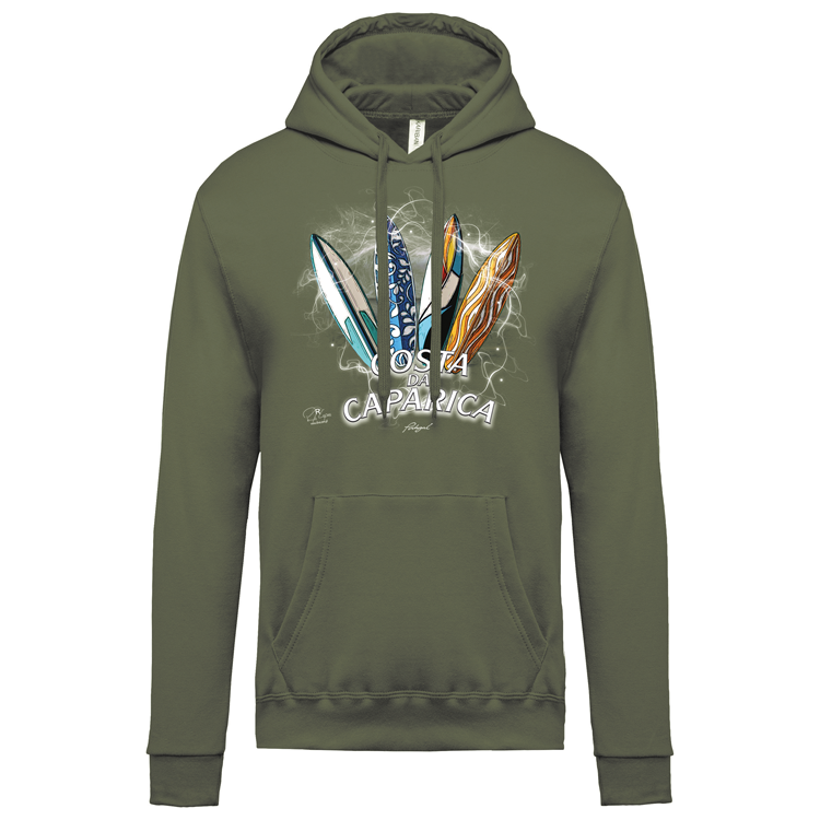 Sweatshirt Kariban com Capuz Surfboards Caparica