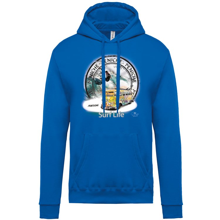 Sweatshirt Kariban com Capuz Surf Life Peniche