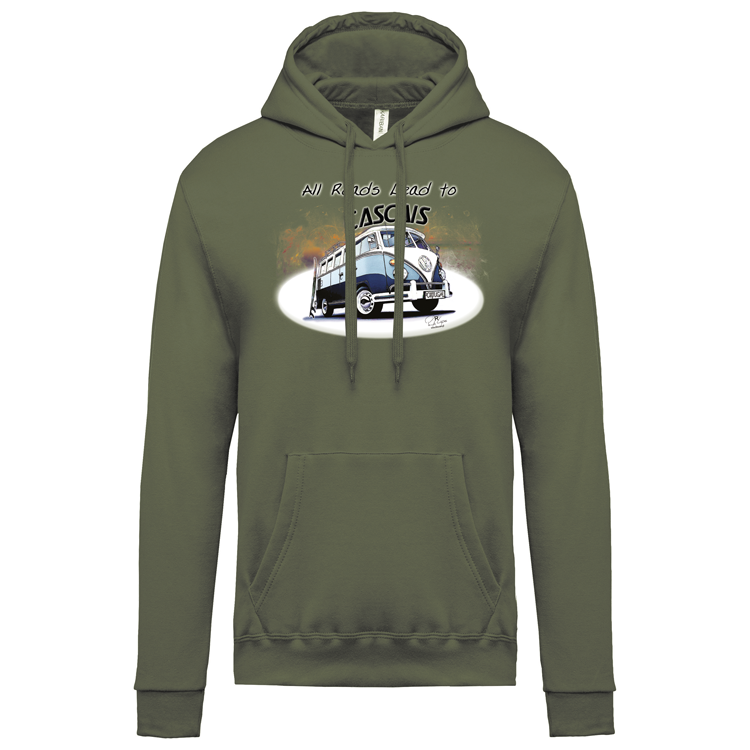 Sweatshirt Kariban com Capuz All Roads Lead to Cascais