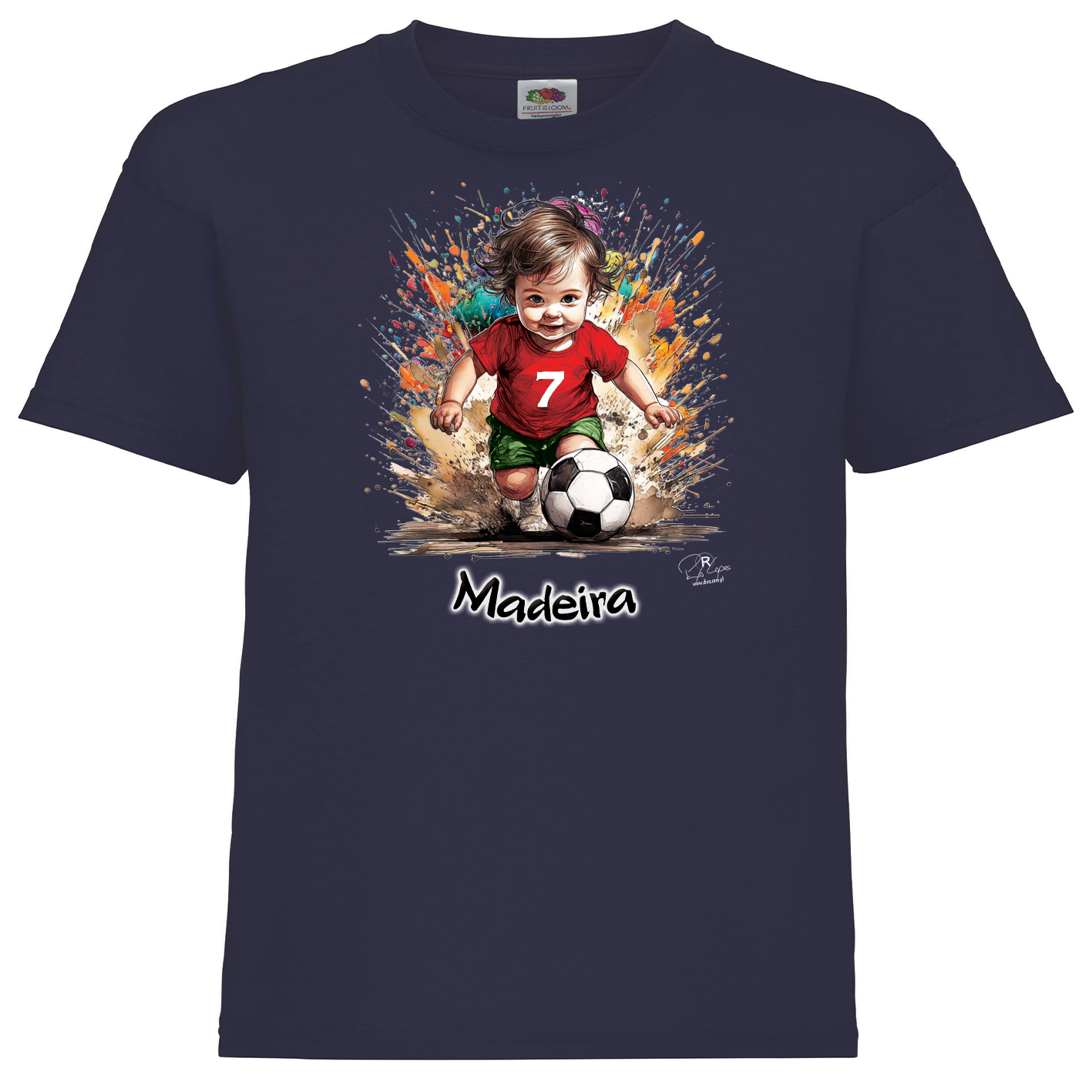 T-shirt Fruit of the Loom Kids 7 Madeira