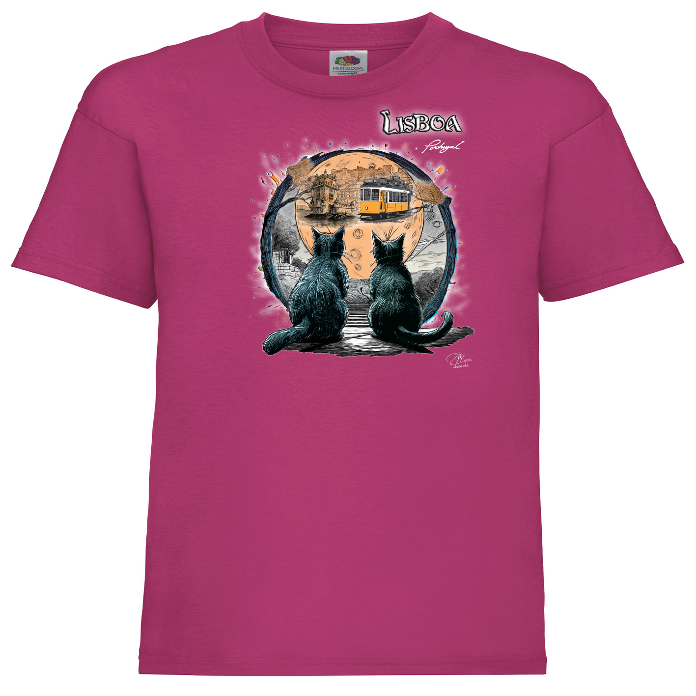T-shirt Fruit of the Loom Kids Luar Lisboa