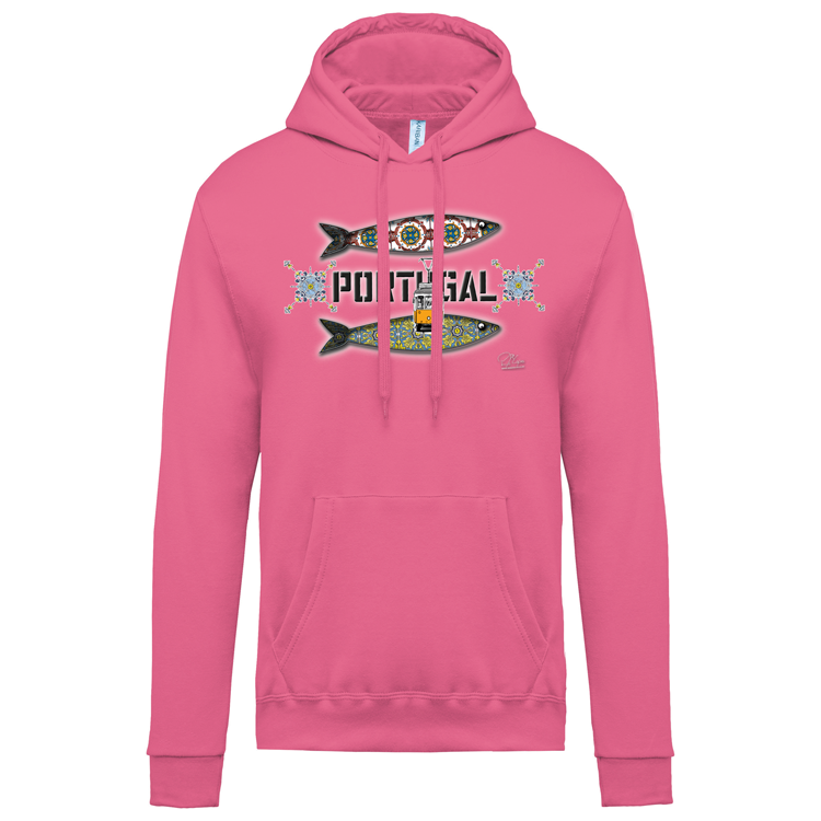 Sweatshirt Kariban com Capuz Duas Sardinhas Coimbra