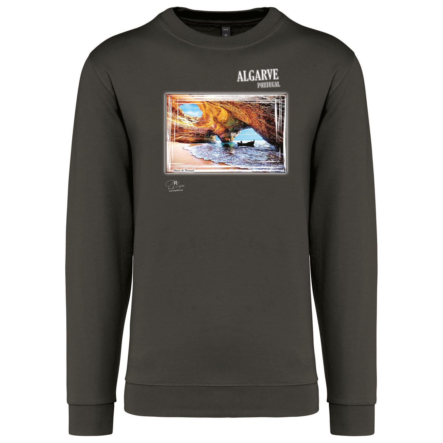 Sweatshirt Kariban sem Capuz Algar de Benagil