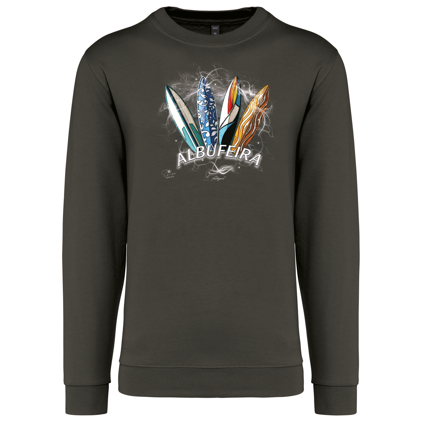 Sweatshirt Kariban sem Capuz Surfboards Albufeira