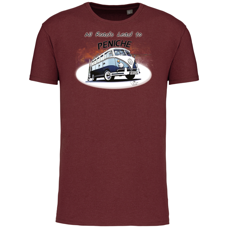 T-Shirt Algodão Biológico All Roads Lead to Peniche