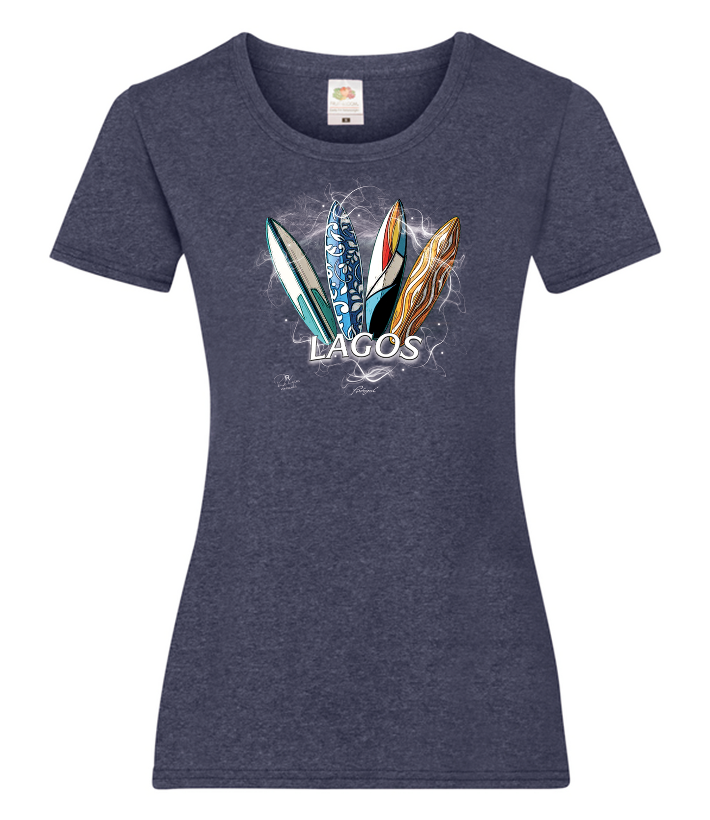 T-shirt Senhora Surfboards Lagos