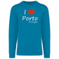 Sweatshirt Kariban sem Capuz I Love Porto