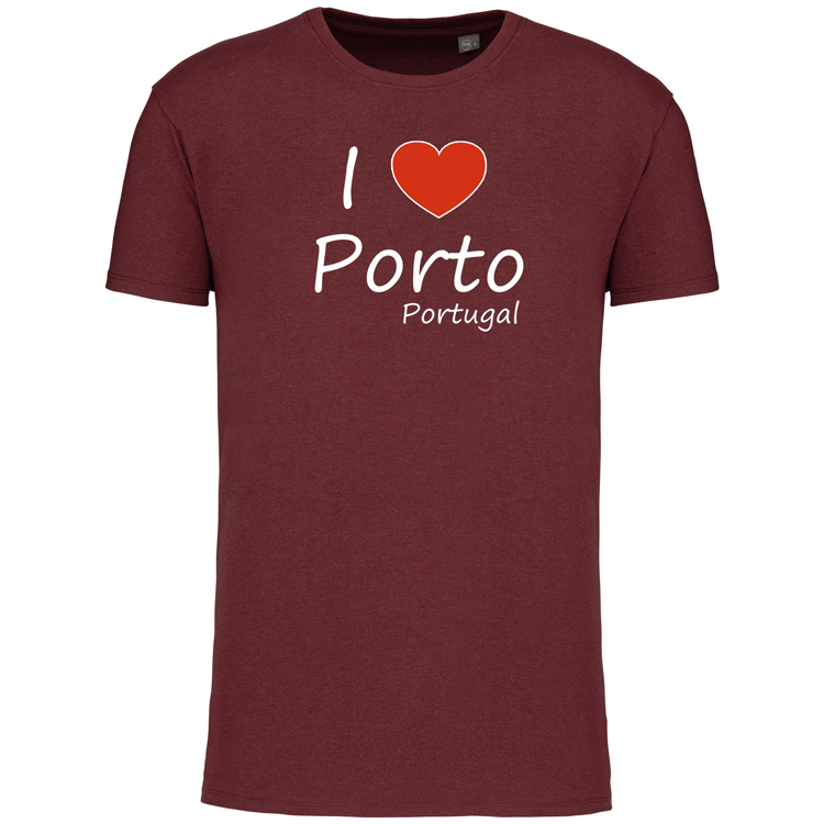 T-Shirt Algodão Biológico I Love Porto