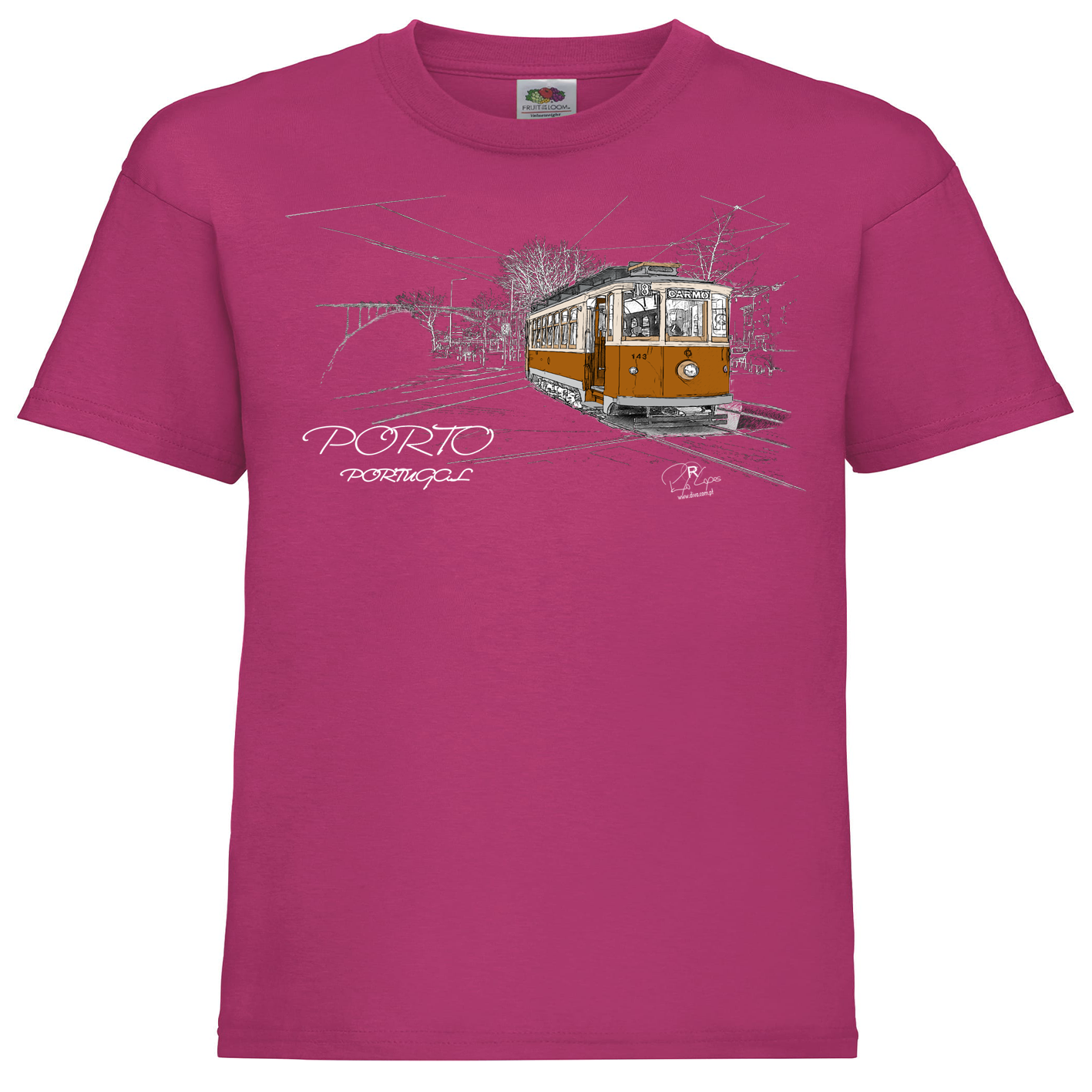 T-shirt Fruit of the Loom Kids Carmo