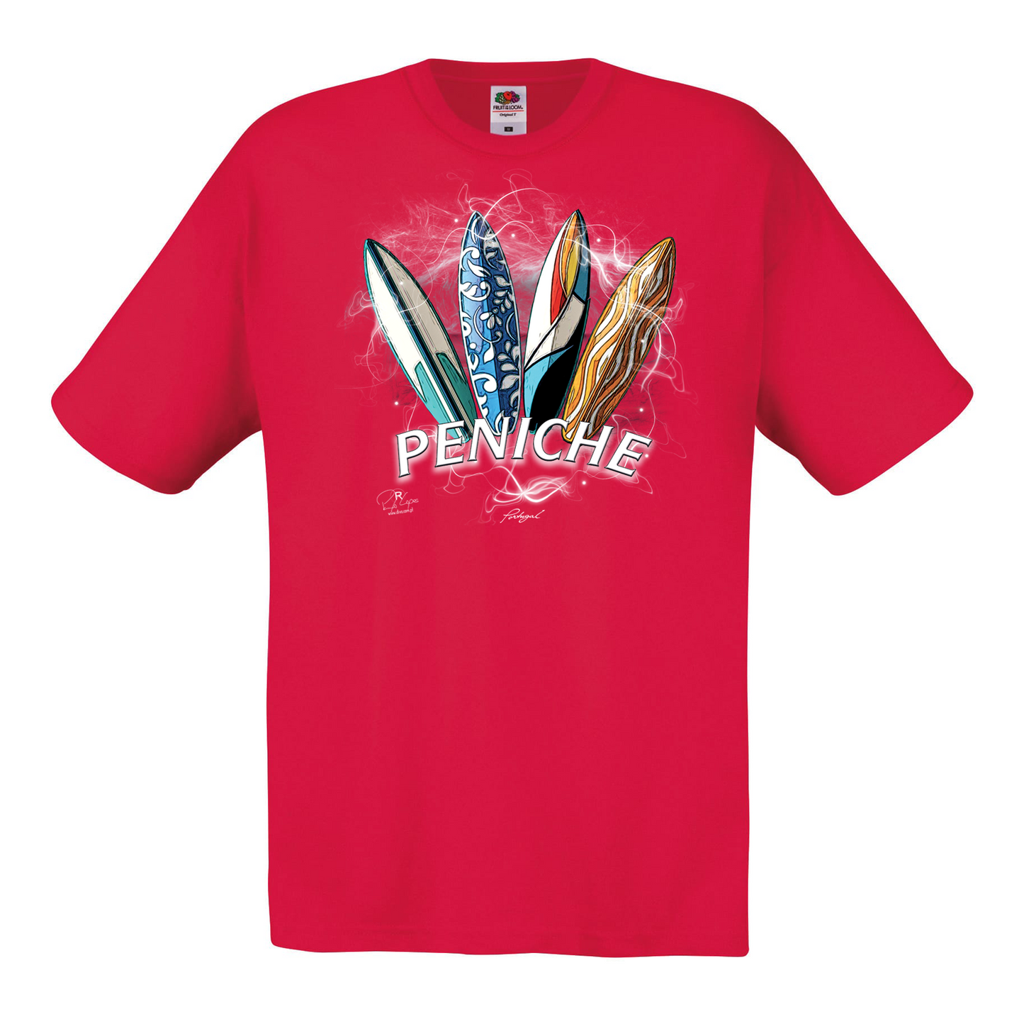 T-shirt Fruit of the Loom, Original 145g, Surfboards Peniche
