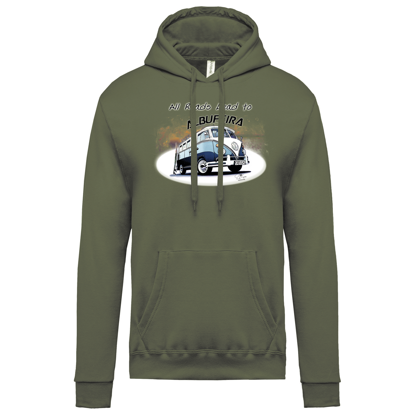 Sweatshirt Kariban com Capuz All Roads Lead to Albufeira