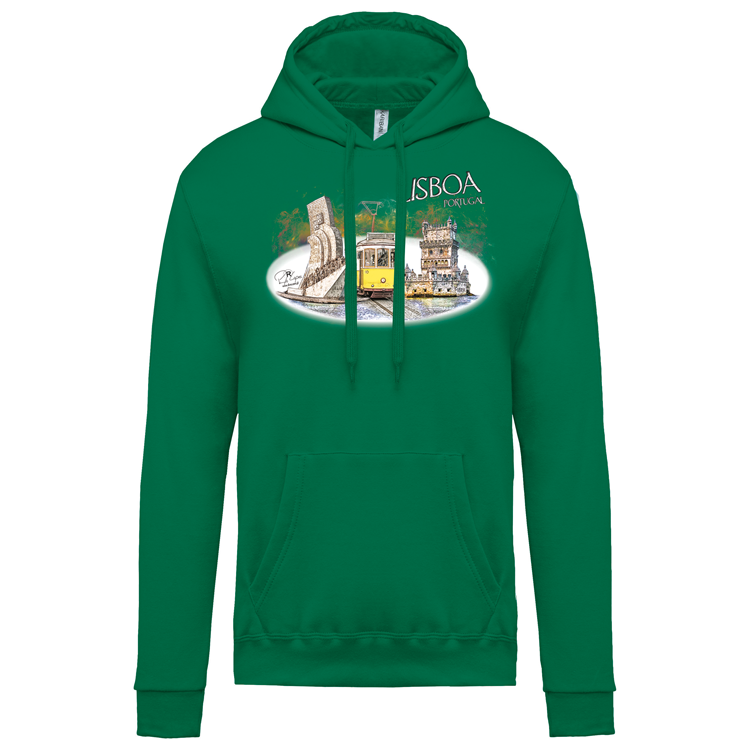 Sweatshirt Kariban com Capuz Monumentos Belém