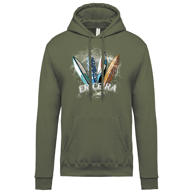 Sweatshirt Kariban com Capuz Surfboards Ericeira