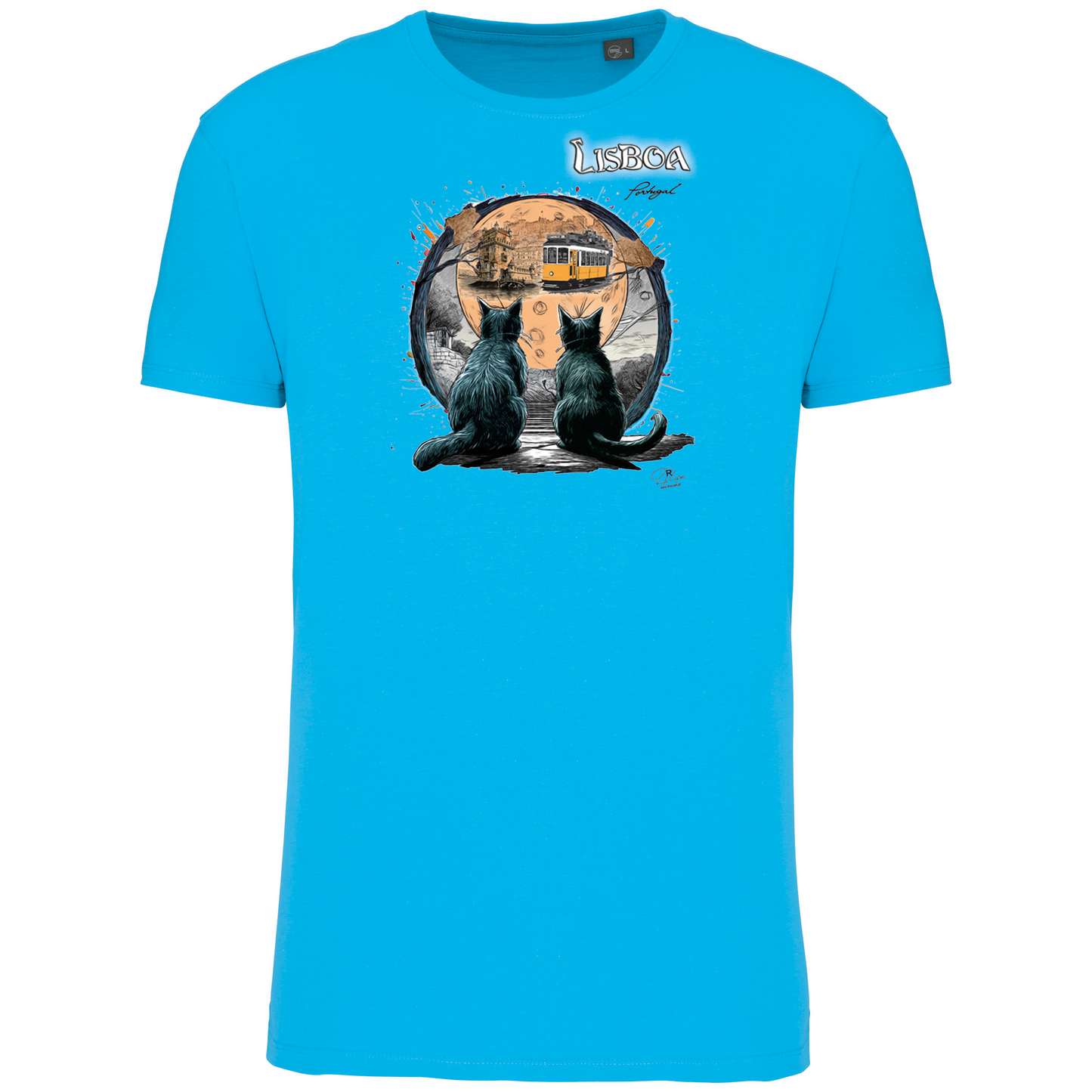 T-Shirt Algodão Biológico Luar Lisboa