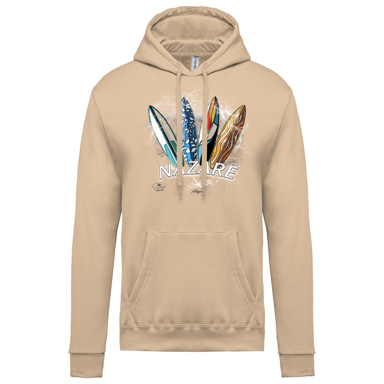 Sweatshirt Kariban com Capuz Surfboards Nazaré
