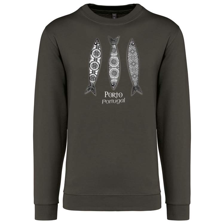 Sweatshirt Kariban sem Capuz 3 Sardinhas Porto