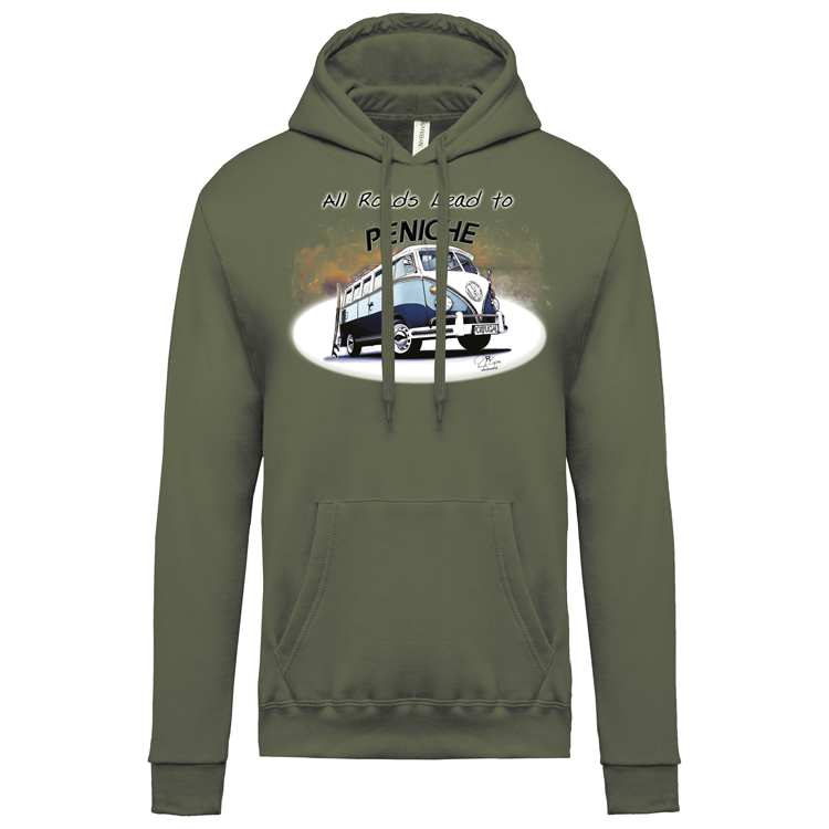Sweatshirt Kariban com Capuz All Roads Lead to Peniche
