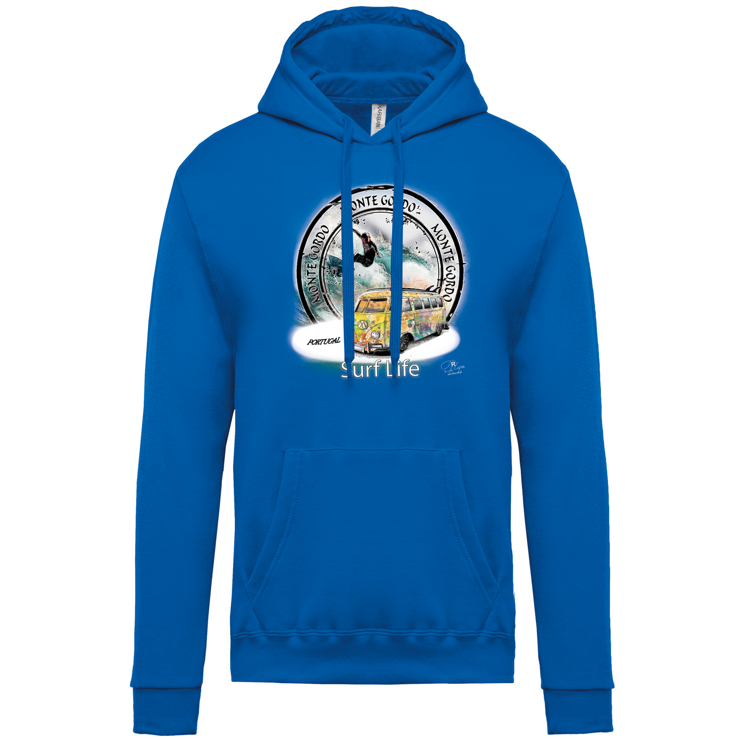 Sweatshirt Kariban com Capuz Surf Life Monte Gordo