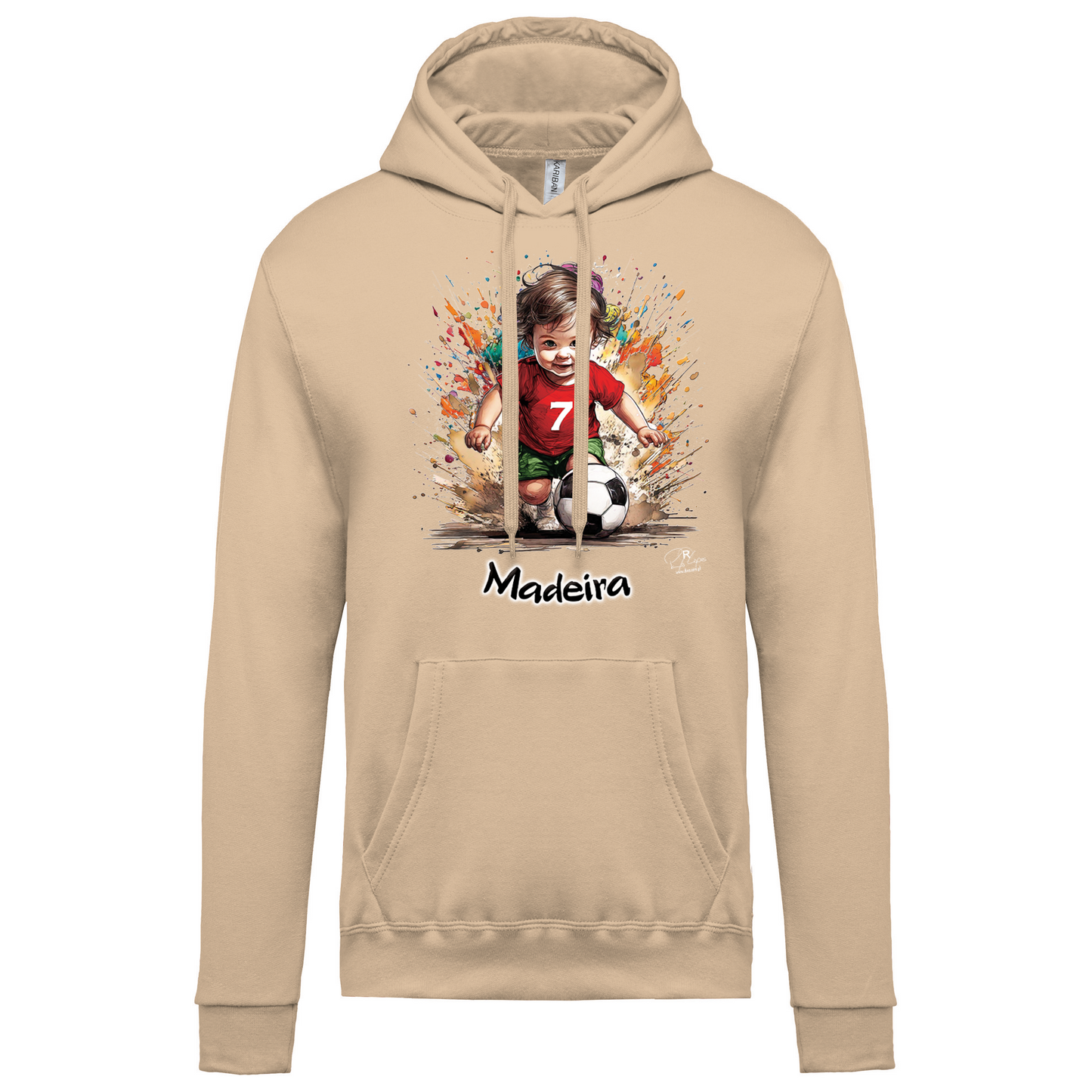 Sweatshirt Kariban com Capuz 7 Madeira