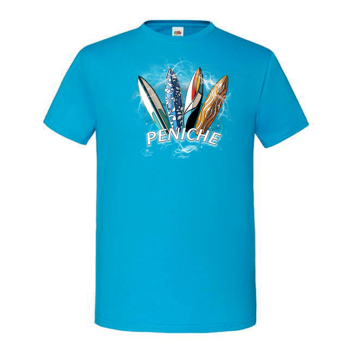 T-shirt Fruit of the Loom, Iconic, 150g, Surfboards Peniche